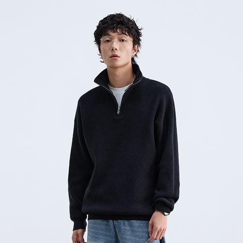 Ergora Bergen quarter-zip knit sweater