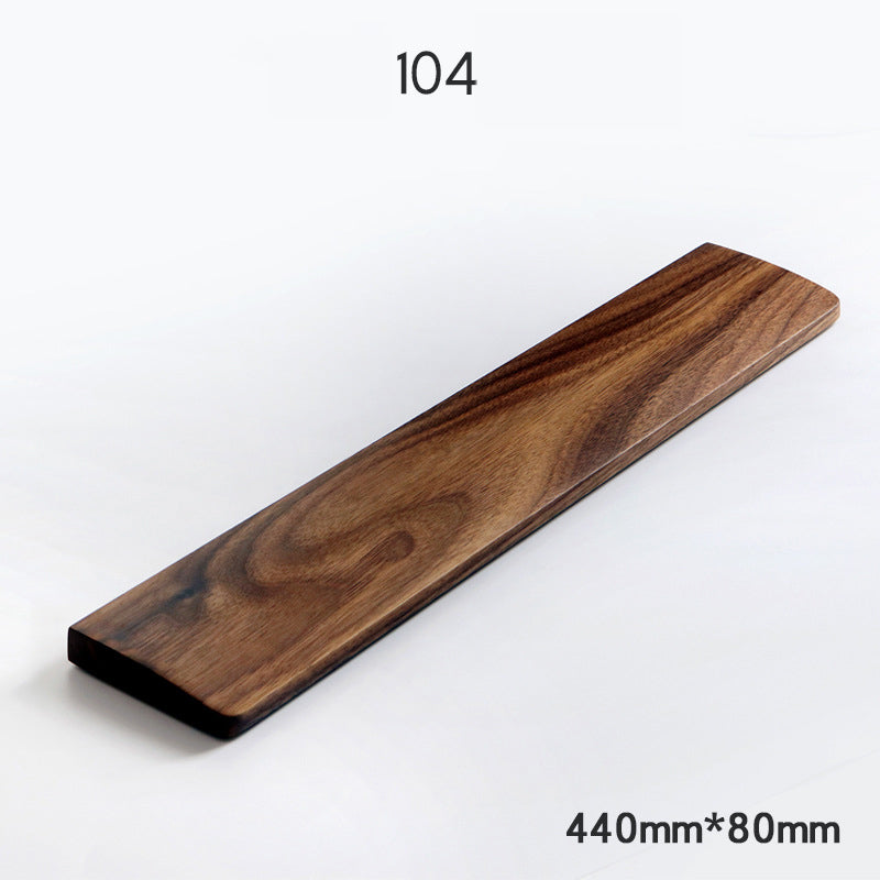 Ergora Walnut Wrist Rest — Warm, Steady Support