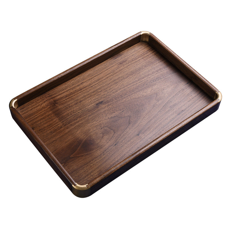 Ergora Nara — Walnut & Brass Serving Tray
