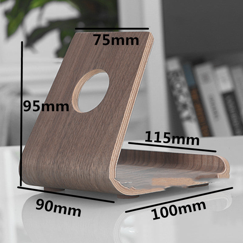 Ergora Ridge — Walnut Phone & Tablet Stand