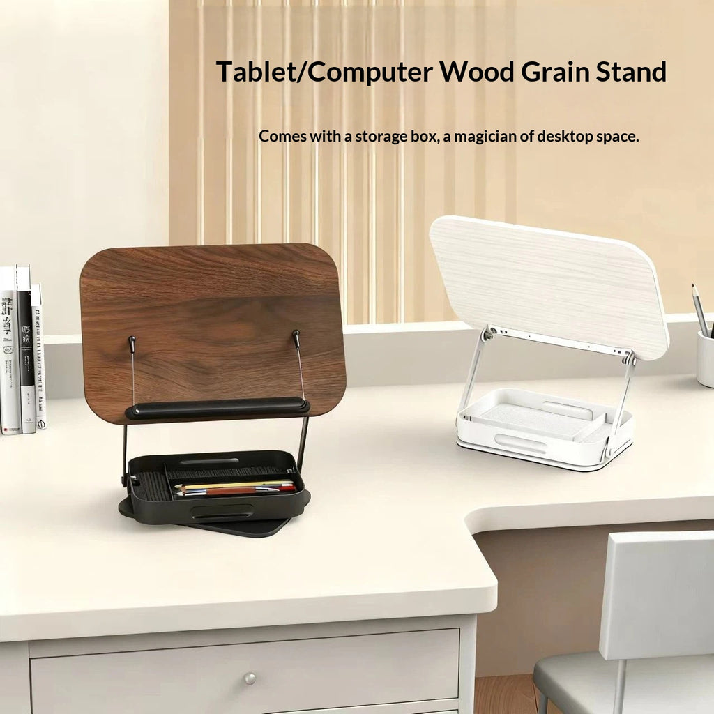 Ergora Leaf — Solid Wood Book & Tablet Stand