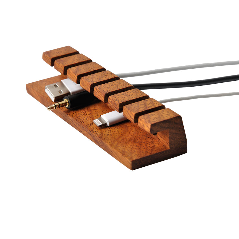 Ergora Weave — Walnut Cable Organiser