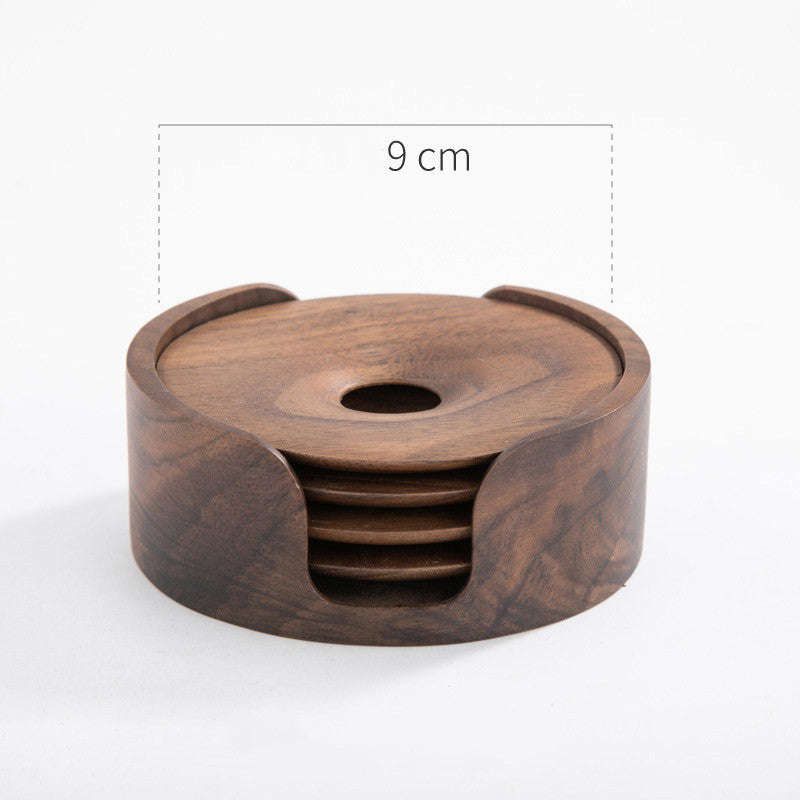 Ergora Rest Coasters — Solid Walnut, Soft Landing