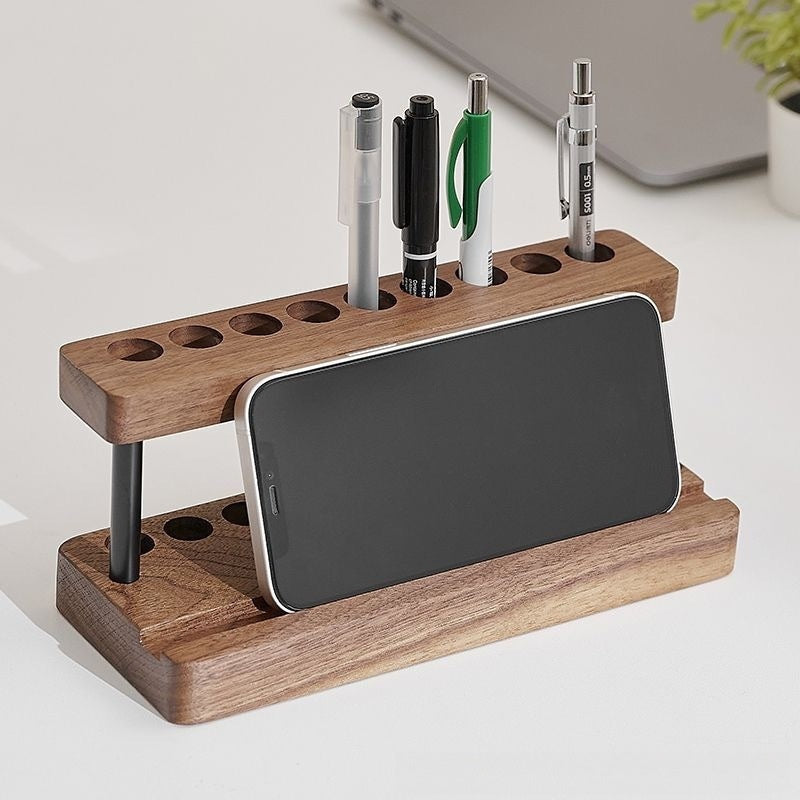 Ergora Warden — Walnut Desk Organiser