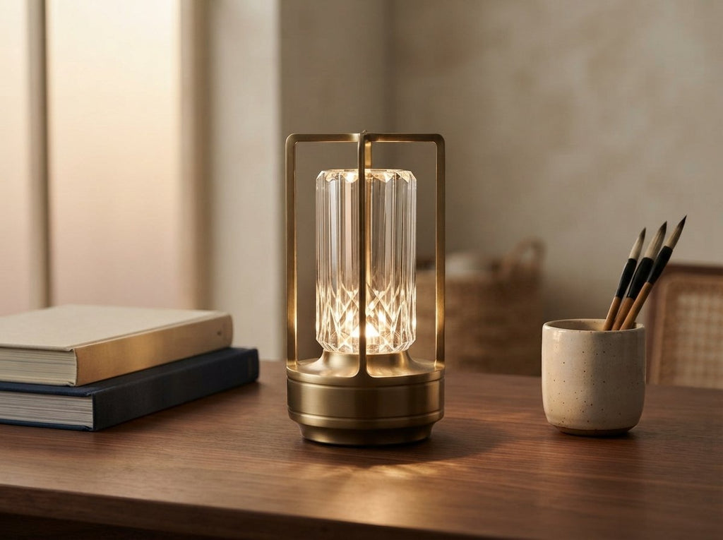 Ergora Ember - Cordless Crystal Table Lamp