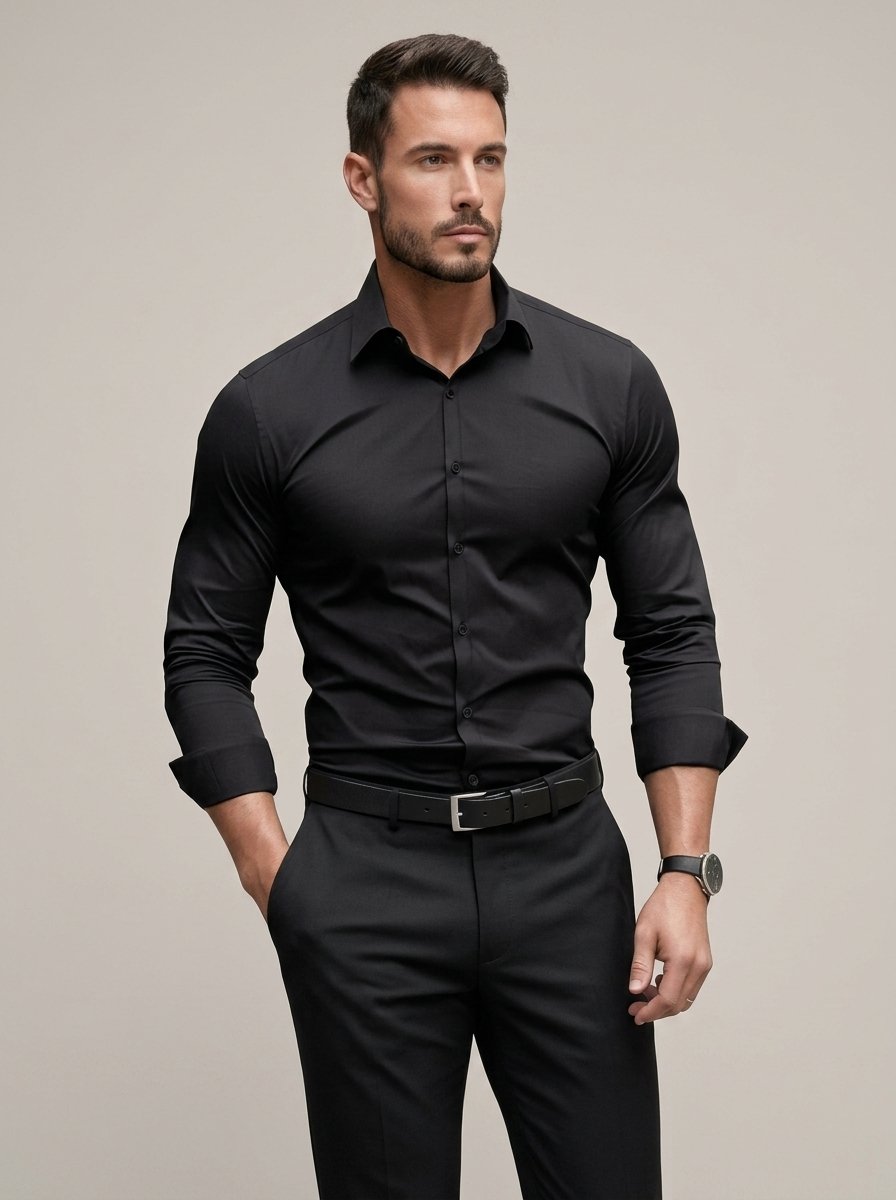 Ergora Crisp — Wrinkle-Resistant Shirt - Black