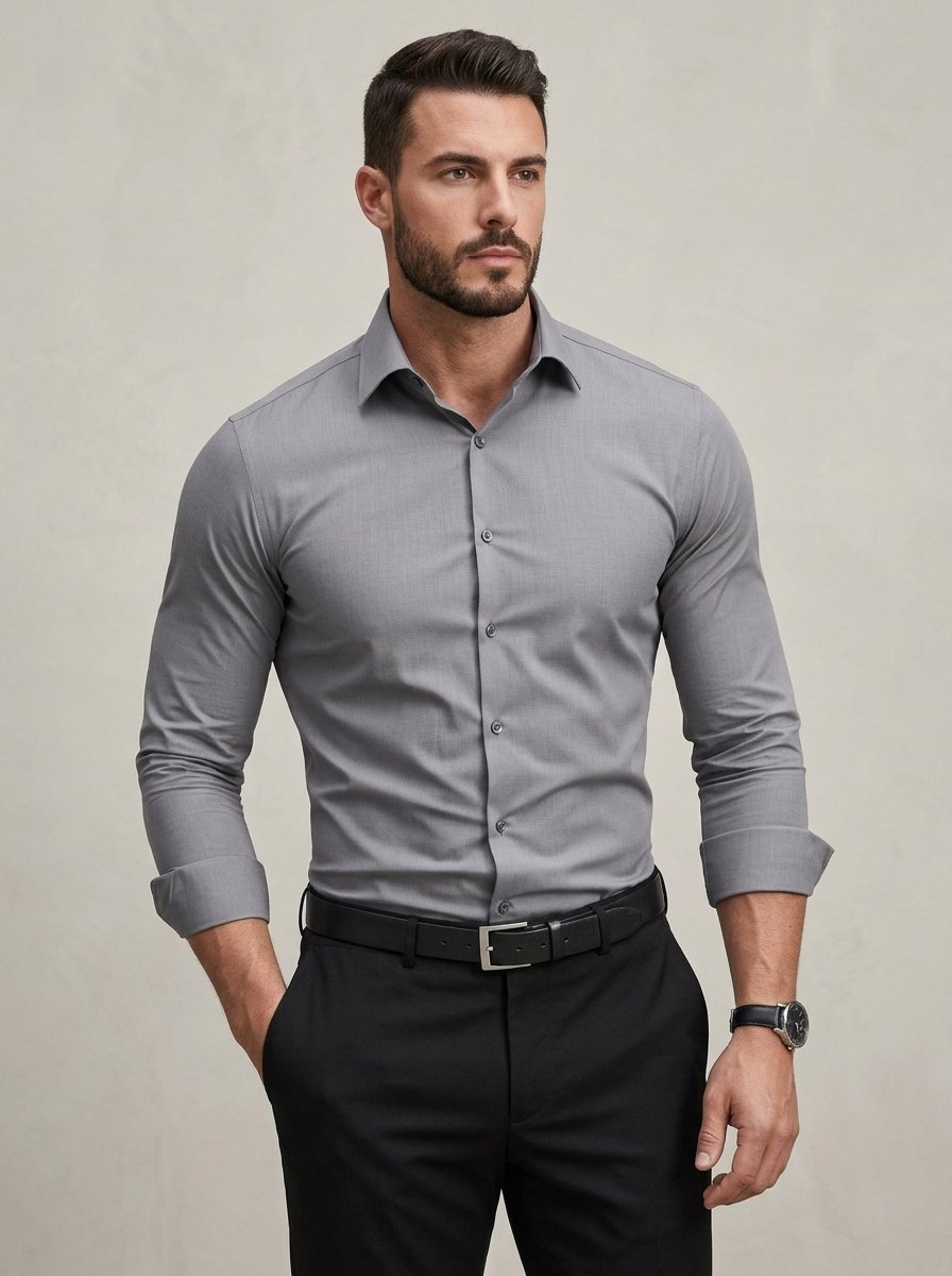 Ergora Crisp — Wrinkle-Resistant Shirt - Gray