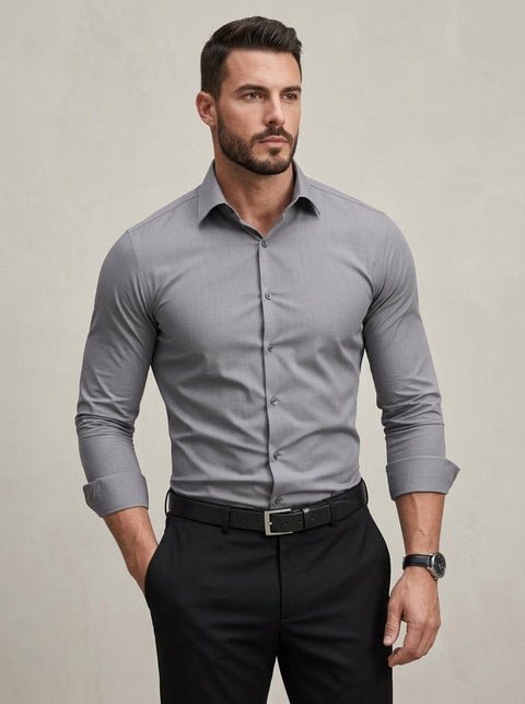 Ergora Crisp — Wrinkle-Resistant Shirt - Gray