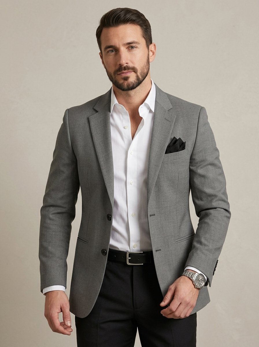 Ergora Halden — Lightweight Classic Blazer - Dark Grey