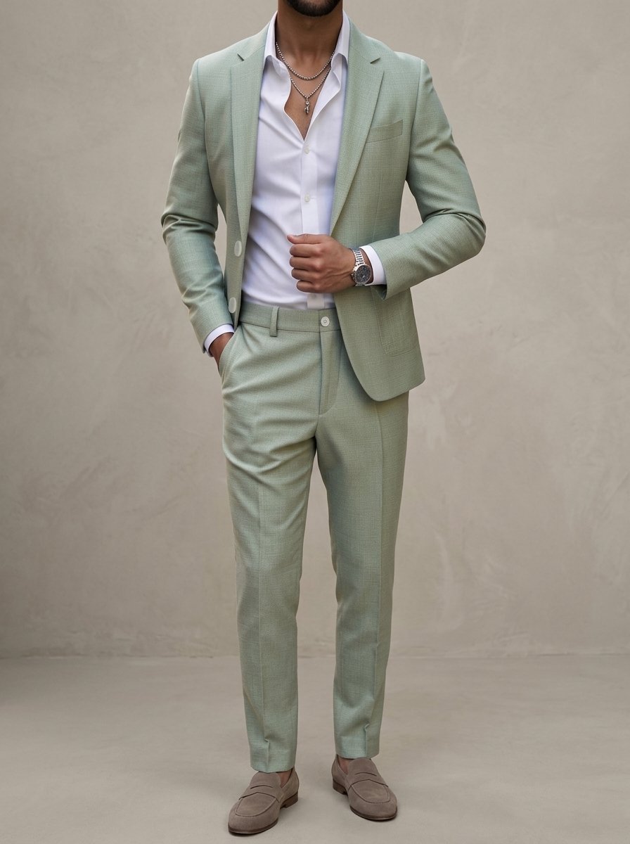 Ergora Marlow — Lightweight Two-Piece Summer Suit - Green