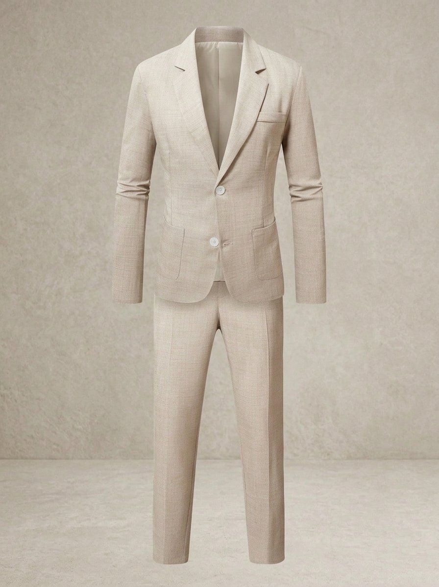 Ergora Marlow — Lightweight Two-Piece Summer Suit - Khaki