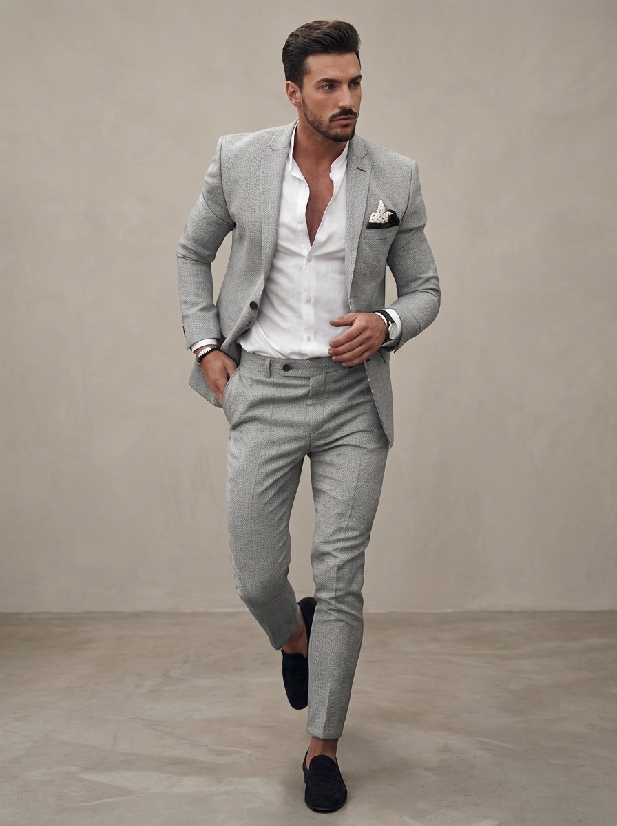 Ergora Sterling — Modern Two-Piece Suit - Light Grey