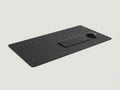 Ergora Felt Desk Pad in graphite, 80x40cm, flat studio shot