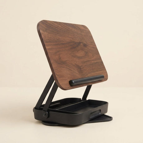 Ergora Leaf - Solid Wood Book & Tablet Stand