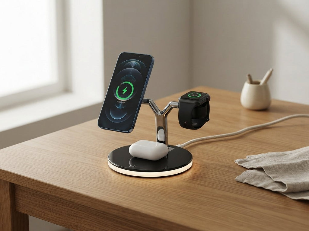 Ergora Current - 3-in-1 Wireless Charging Station
