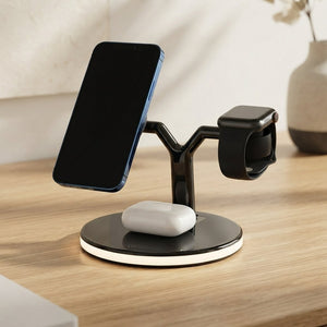 Ergora Current - 3-in-1 Wireless Charging Station