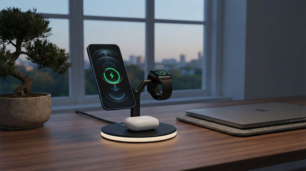 Ergora Current - 3-in-1 Wireless Charging Station