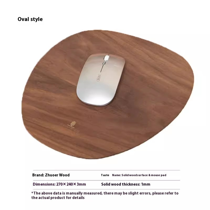 Ergora Grain — Wood & Cork Mouse Pad