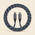 Ergora Link braided USB-C to USB-C cable, grey