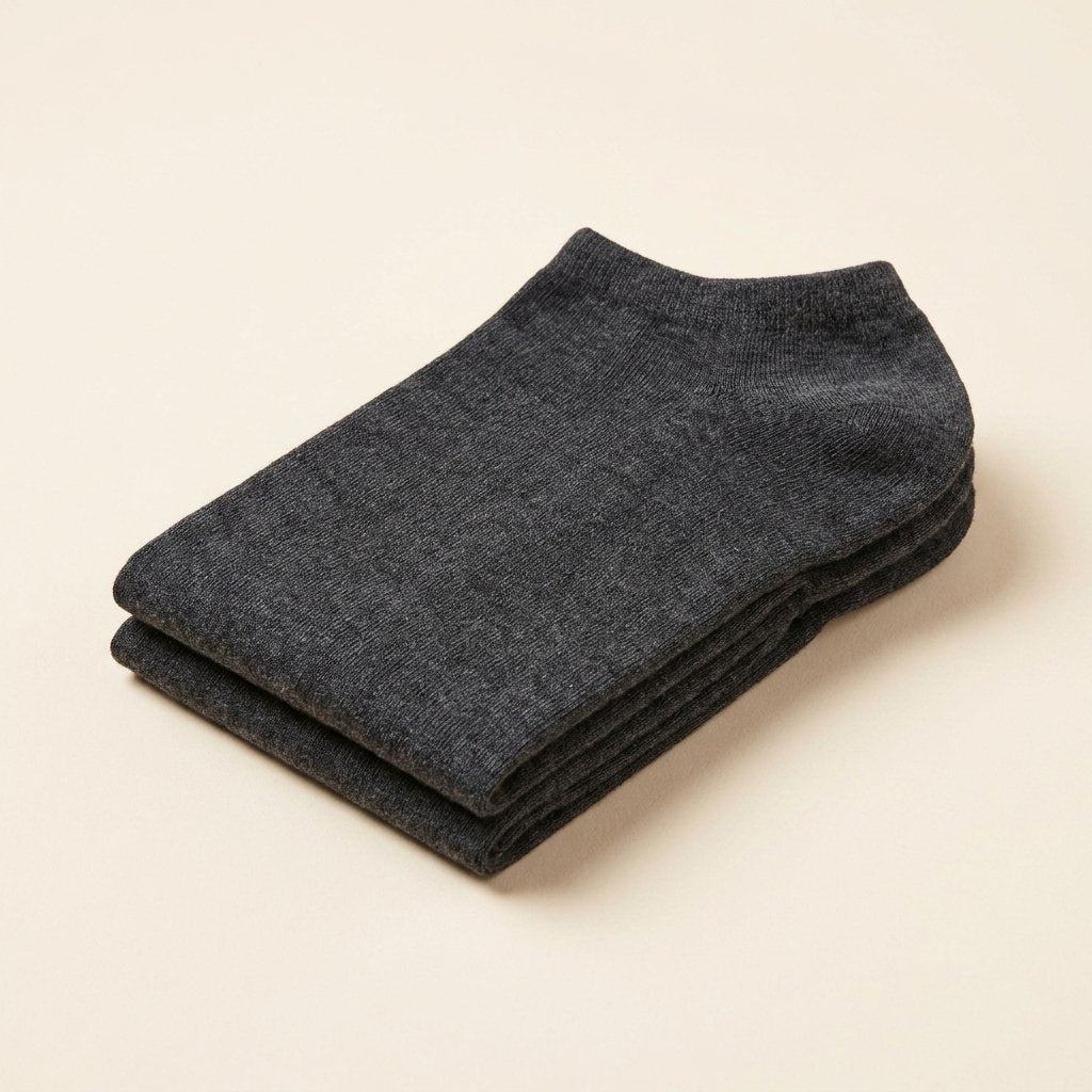 Ergora Step bamboo no-show socks, dark grey