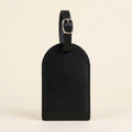 Ergora Wander leather luggage tag, black