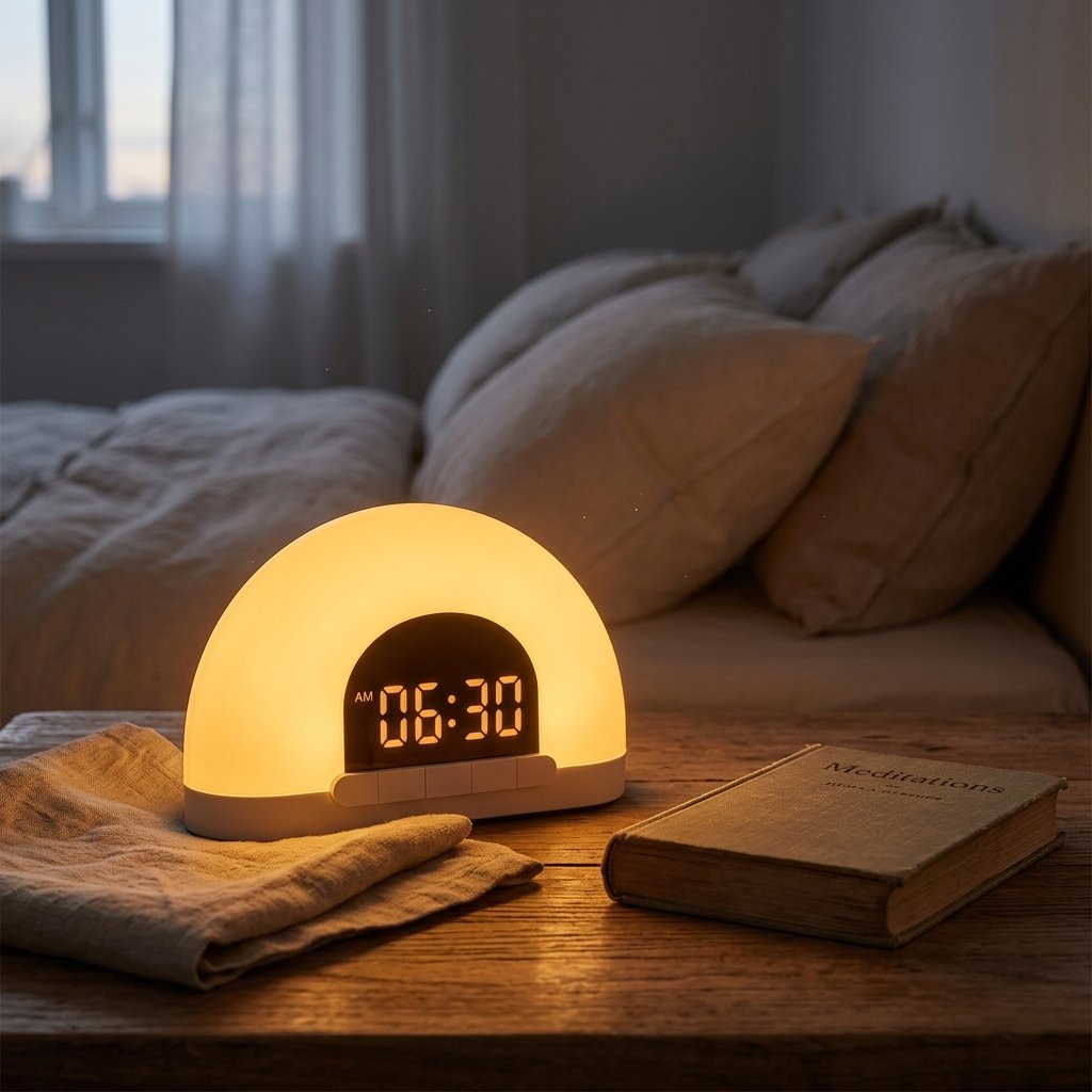 Ergora Dawn on a calm bedside table